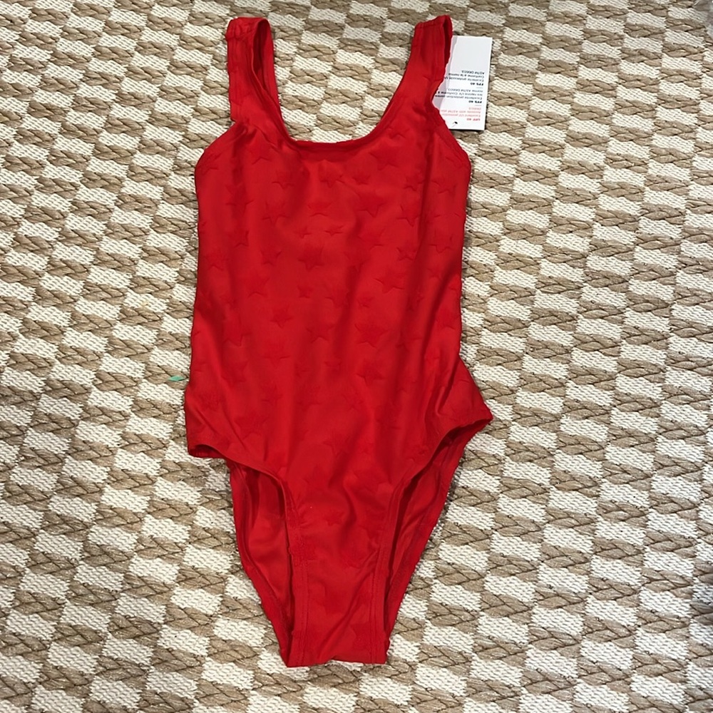Old Navy Kids Red Star Swim One Piece